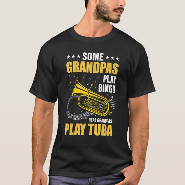 T-shirt Certains grands-pas jouent au bingo vrai grand-pèr (Devant)