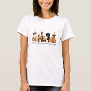 T-shirt Certains jours je veux juste jouer avec mon chien