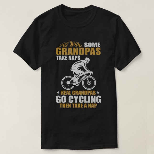 T-shirt Certains papas prennent des siestes de vrais papas (Design devant)