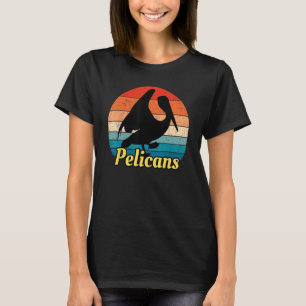 T-shirt Certificat d'oiseau vintage Pélican Retro