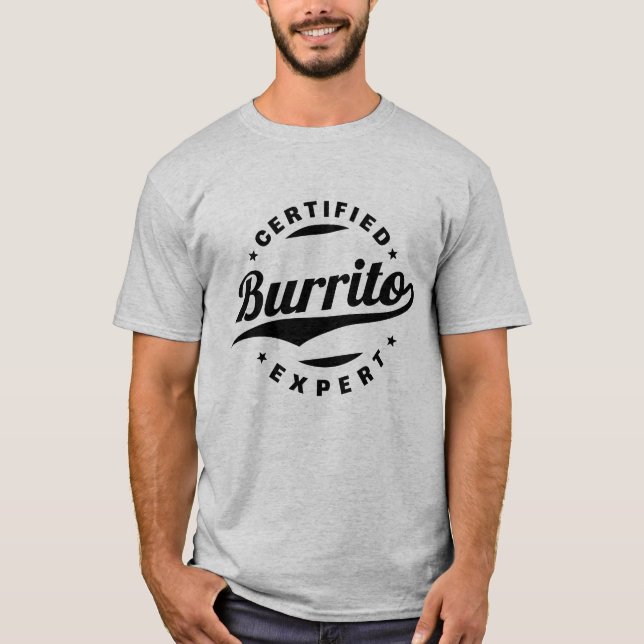 T-shirt Certifié Burrito Expert (Devant)