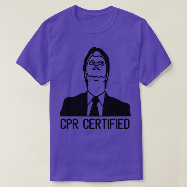 T-shirt Certifié CPR (Design devant)