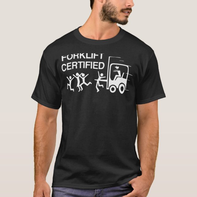 T-shirt Certifié Forklifts (Devant)