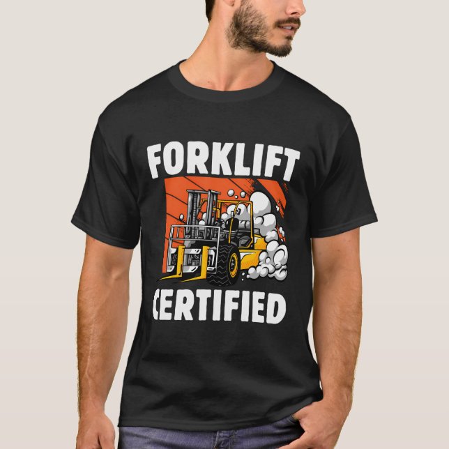 T-shirt Certifié Forklifts (Devant)