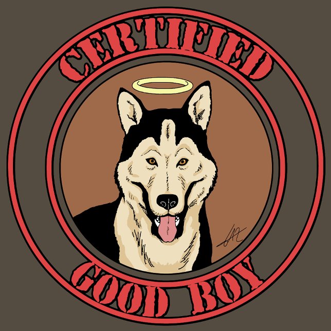 T-shirt Certifié Good Boy (Créateur téléchargé)