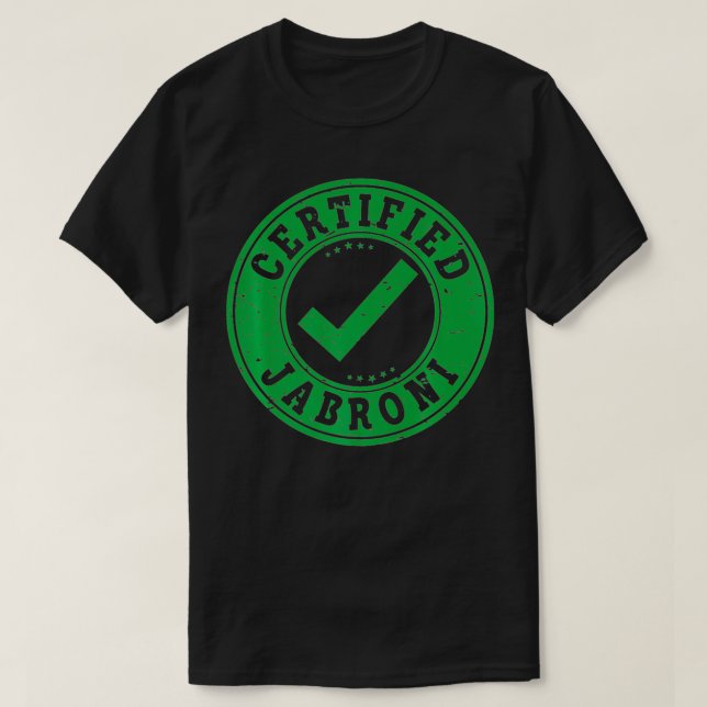 T-shirt Certifié Jabroni Funny Checkmark Premium  (Design devant)