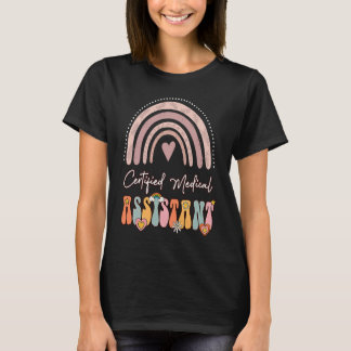 T-shirt Certifié Médicale Assistant CMA Super Retro Rainb