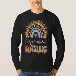 T-shirt Certifié Médicale Assistant CMA Super Retro Rainb