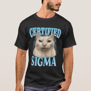 T-shirt Certifié Sigma Funny Chat Mème Humoristique Plaisa