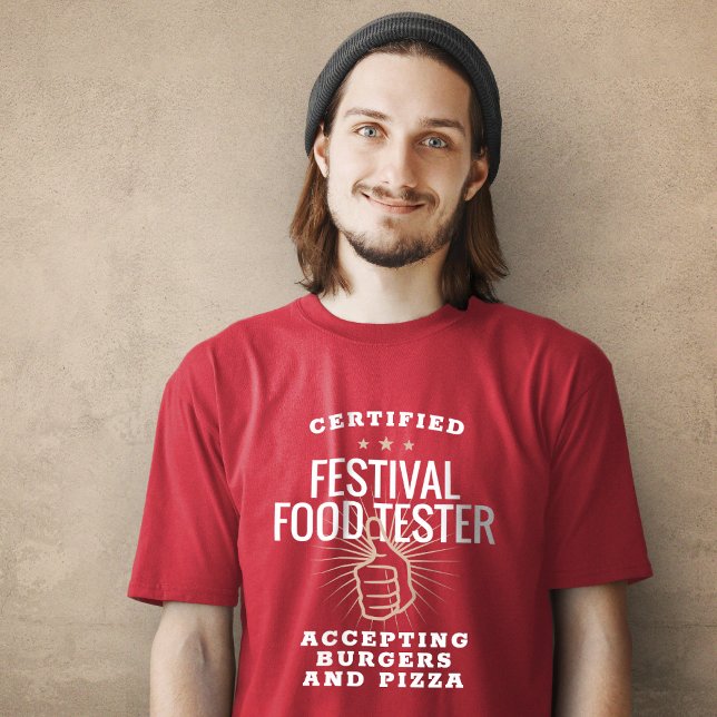 T-shirt Certified Festival Food Tester Funny (Certified Festival Food Tester Funny T-Shirt)