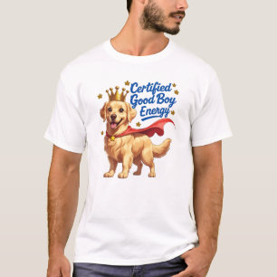 T-shirt Certified Good Boy - Amoureux des chiens Cartoon D