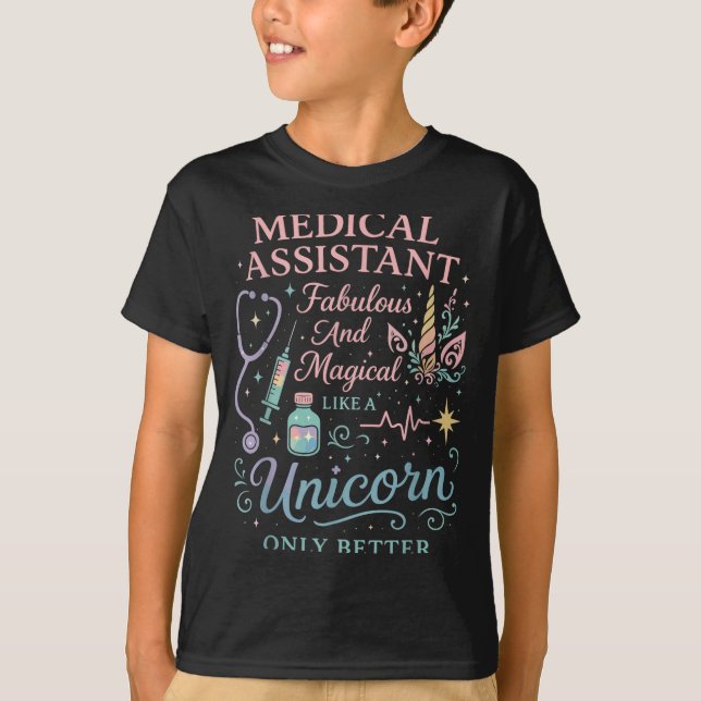 T-shirt Certified Medical Istant Unicorn Cma Medical Istan (Devant)