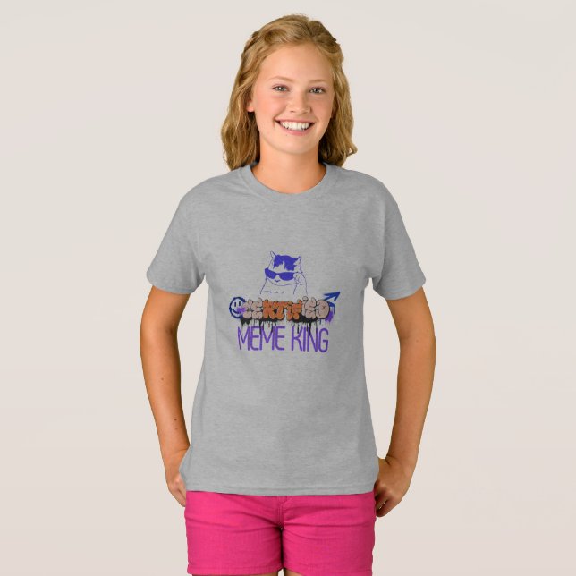 T-shirt Certified Meme King Cat (Devant entier)