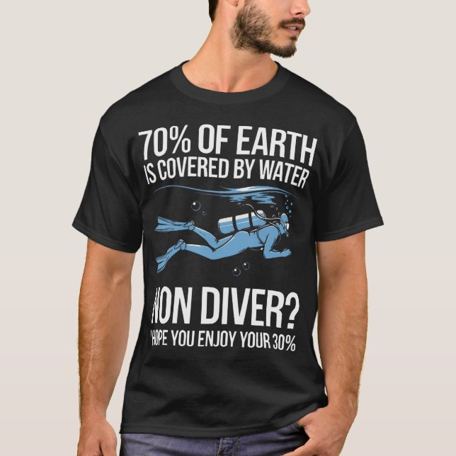 T-shirt Certified Scuba Diver Marine Dive Underwater Scuba (Devant)