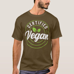T-shirt Certified Vegan Powered By Veggies Funny Vegetaria