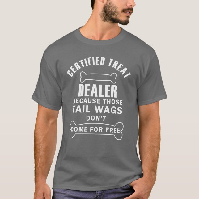 T-shirt Certifiedreat Dealer Funny Dog Lover Apparel for P (Devant)