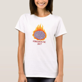 T-shirt Cerveau AMFirehouse Flowy de flamber des femmes