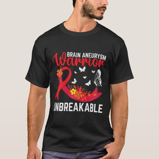 T-shirt Cerveau Aneurysme Guerrier Chirurgie Incassable (Devant)