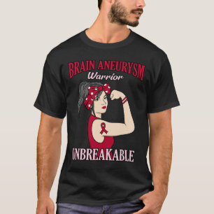 T-shirt Cerveau Aneurysme Guerrier Mois de sensibilisation