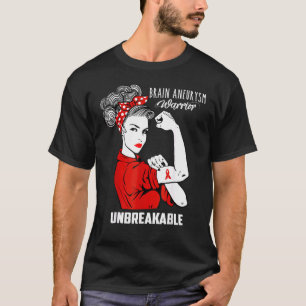 T-shirt Cerveau Aneurysme guerrier Une conscience indestru
