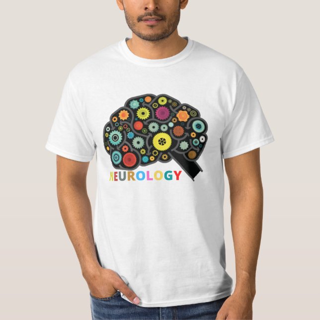 T-SHIRT CERVEAU AVEC NEUROLOGIE (Devant)