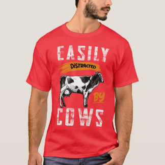 T-shirt Cerveau axé sur les vaches