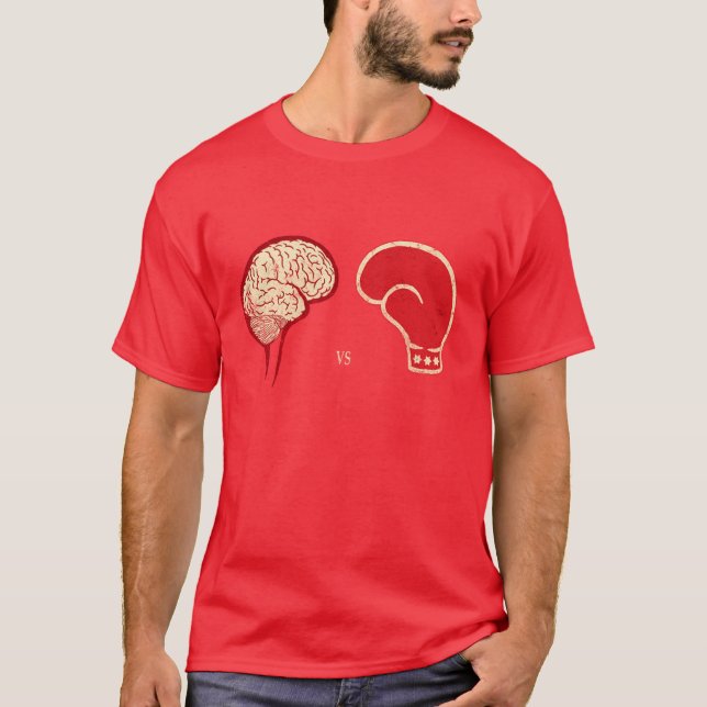 T-shirt Cerveau contre le pâté de cochon (Devant)