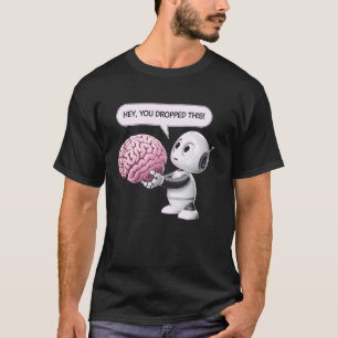 T-shirt Cerveau de Robot Drôle Amateur de Science Intellig