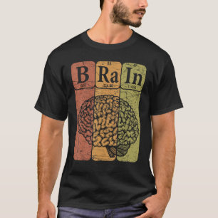 T-shirt Cerveau Éléments de tableau périodique Neurologue