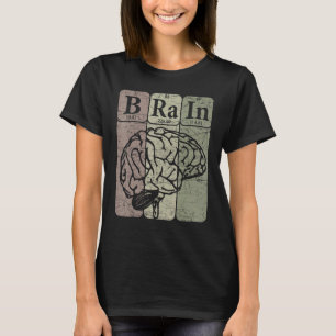 T-shirt Cerveau Éléments de tableau périodique Neurologue 