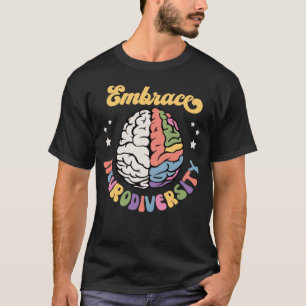 T-shirt Cerveau Embrasser la Neurodiversité Mois de la sen