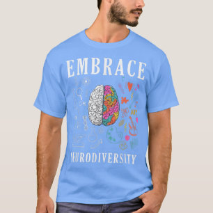 T-shirt Cerveau Embrasser l'Autisme TDAH ASD, Embrasser le