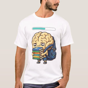 T-shirt Cerveau Épuisé Retour À L'école - Drôle Étudiant