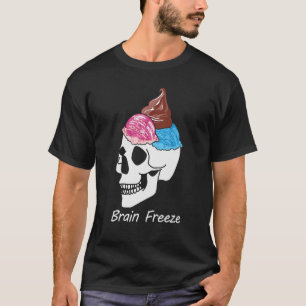 T-shirt Cerveau gel glace crème J'aime crème glacée