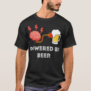 T-shirt Cerveau Humain Alimenté Par La Bière