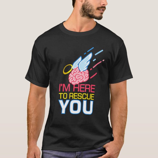 T-shirt Cerveau Je Vous Secourt Je Neurologue Neuroscie (Devant)