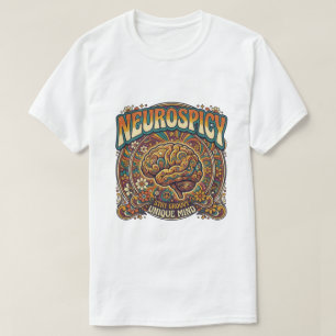T-shirt Cerveau Neuroépicé   Tee Psychedelique Rétro Groov
