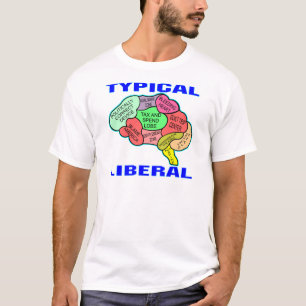 T-shirt Cerveau socialiste libéral typique