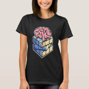T-shirt Cerveau sur le casse-tête Cube Vitesse Cubing Cube