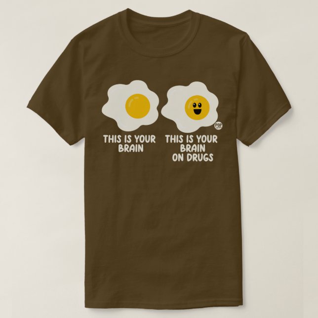 T-SHIRT CERVEAU SUR LES DROGUES 1 (Design devant)