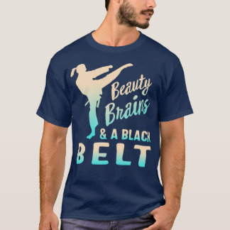 T-shirt Cerveaux De Beauté Et Une Ceinture Noire Arts Mart