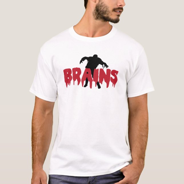 T-shirt Cerveaux de zombi (Devant)