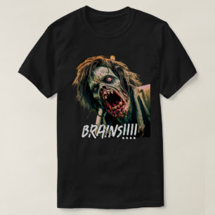 T-shirt Cerveaux de Zombie Hurleur