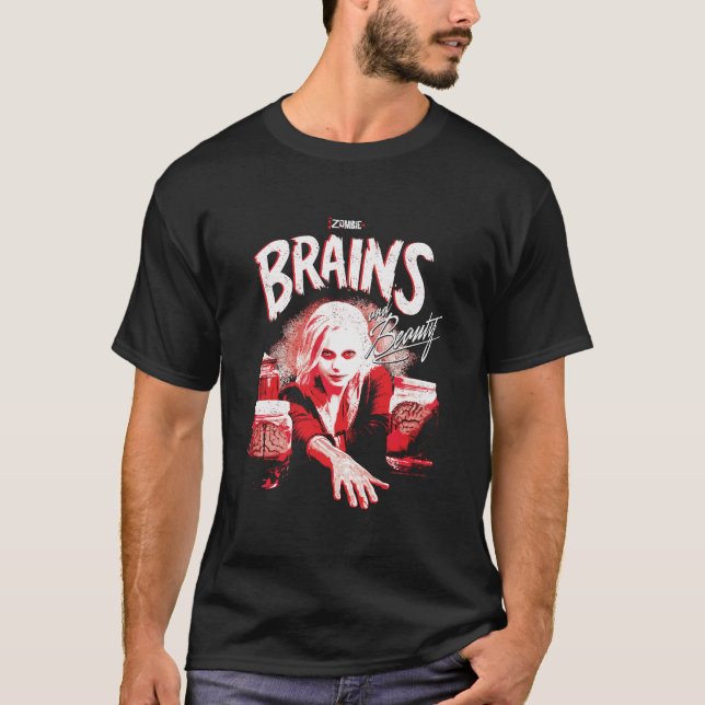 T-shirt Cerveaux Izombie Et Beauté (Devant)