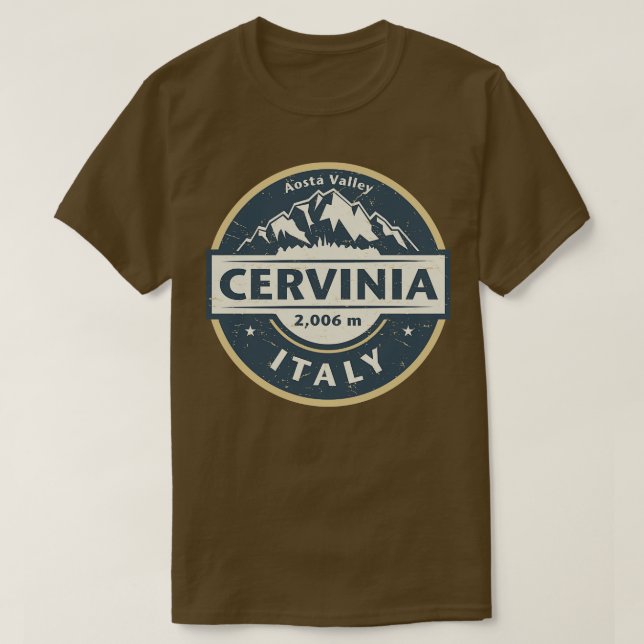 T-shirt Cervinia italy (Design devant)