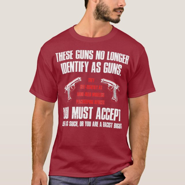 T-shirt Ces Armes Ne S'Identifient Plus Comme Des Armes À  (Devant)