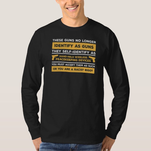 T-shirt Ces Armes Ne S'Identifient Plus Comme Des Armes À  (Devant)