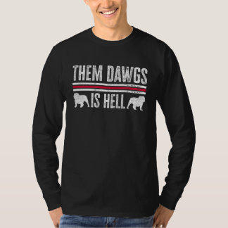 T-shirt Ces clebs sont l'enfer