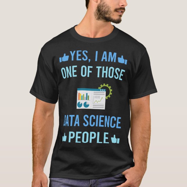 T-shirt Ces gens Data Science (Devant)