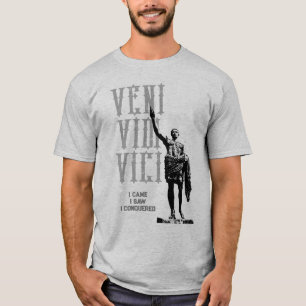 T-shirt César Je Suis Venu J'Ai Vu Je Conquis Veni Vidi Vi